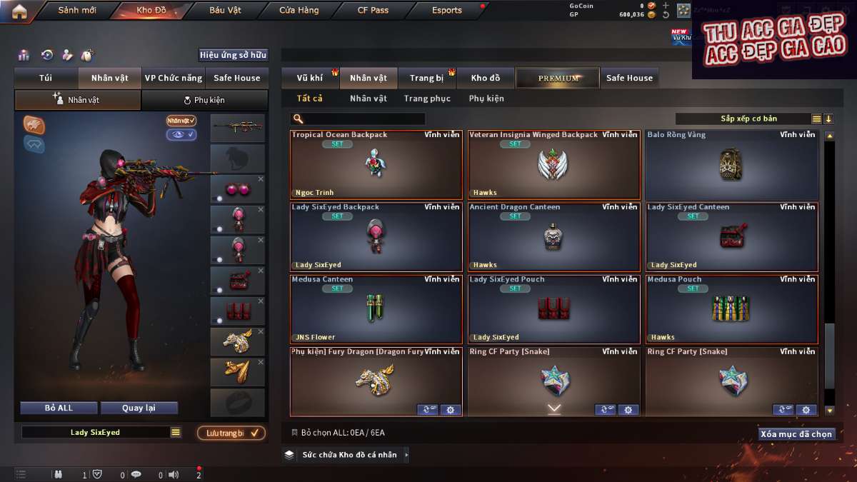 shop acc cf uy tin gia re